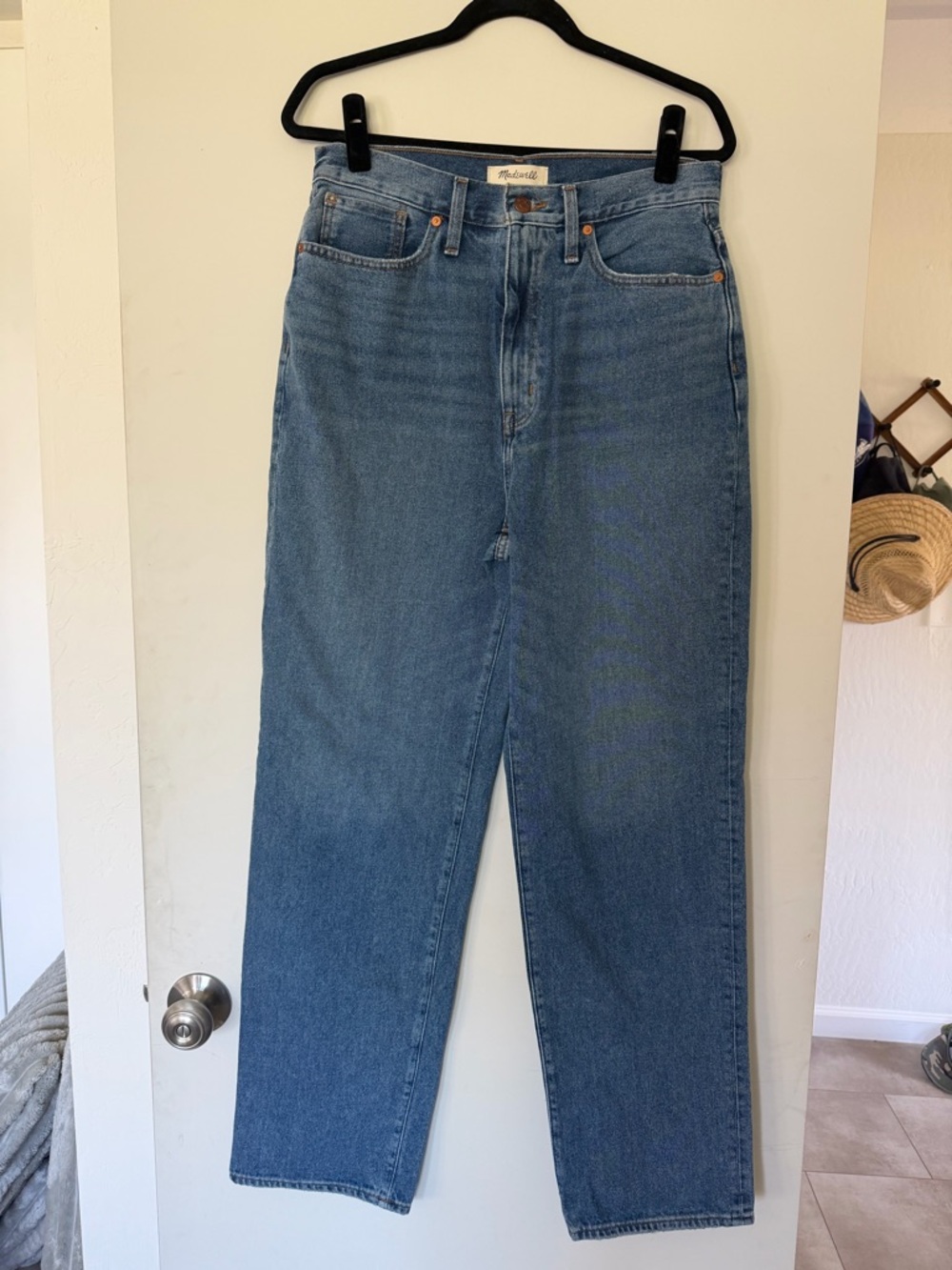Madewell Straight Leg Baggy Jeans